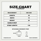 Cleo Bag size chart