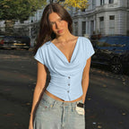 EYE Archive Cowl Neck Top