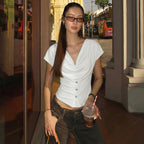 EYE Archive Cowl Neck Top