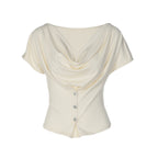 EYE Archive Cowl Neck Top