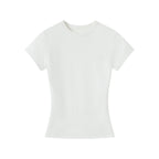 Flat product shot of the Essential Tee in white