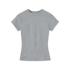 Flat product shot of the Essential Tee in grey