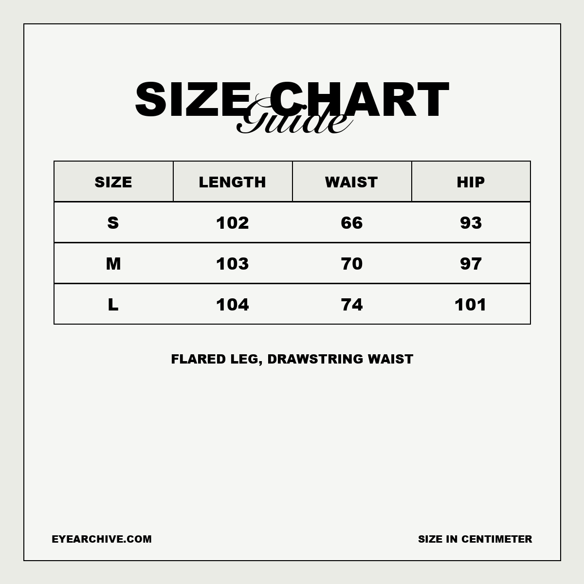 EYE Archive Flare Pants