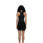 EYE Archive Racer Tank, square-neck racer-back tank top, black, full-length view