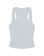 EYE Archive Racer Tank, square-neck racer-back tank top, baby blue, front
