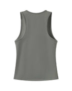 EYE Archive Racer Tank, square-neck racer-back tank top, grey green, racer back