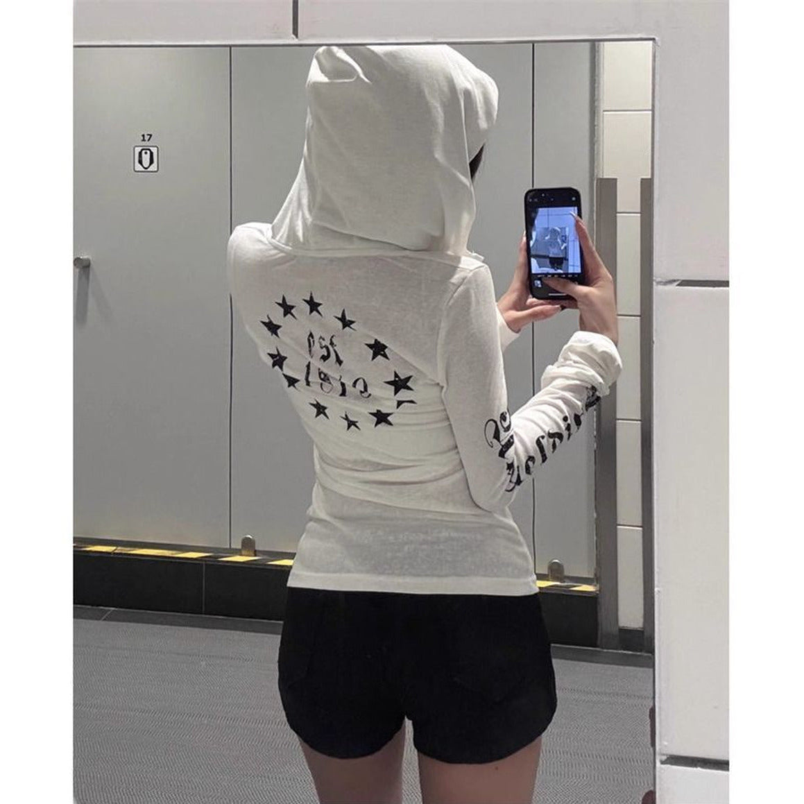 EYE Archive Star Hooded Top