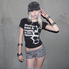 EYE Archive Striped Micro Shorts