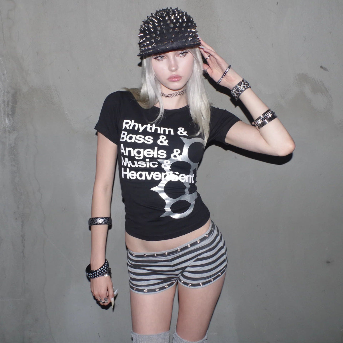 EYE Archive Striped Micro Shorts