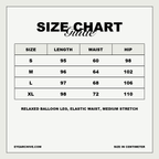 Mila Sweatpants size chart