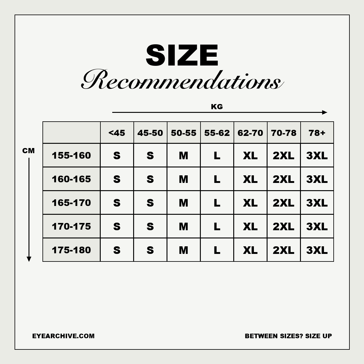 Mimi Longsleeve size recommendations