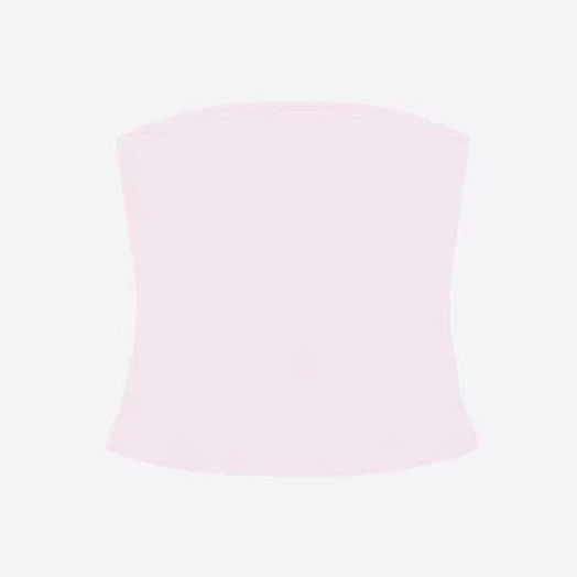 Flat product shot of the Tube Top in light pink