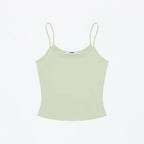 Flat product shot of the Studio Tank in pale celadon green