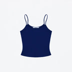 Flat product shot of the Studio Tank in navy blue