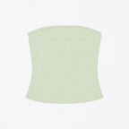 Flat product shot of the Tube Top in celadon green