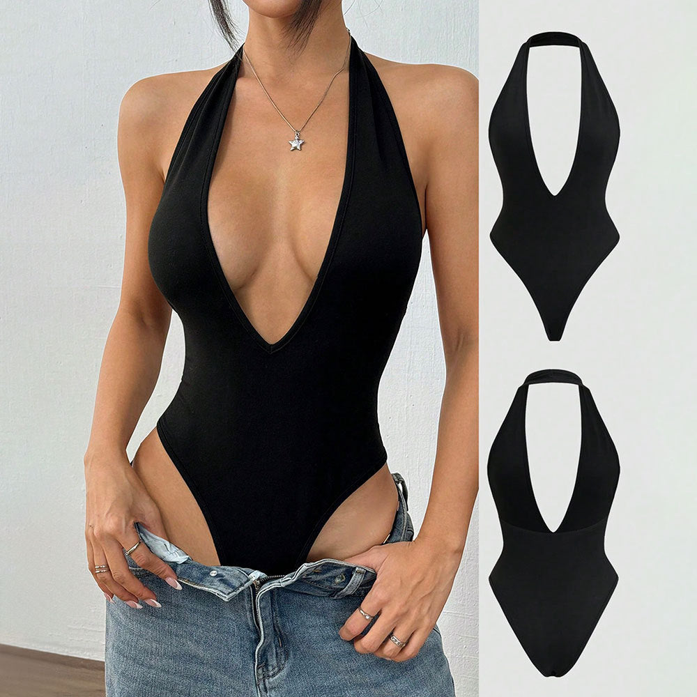 2026TK European and American Sexy Halterneck Jumpsuit Spring and Summer New Hot Girl Backless Cone Jumpsuit