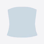 Flat product shot of the Tube Top in baby blue