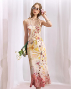 OFAKIVA "Flower" Qipao & Slip Dress