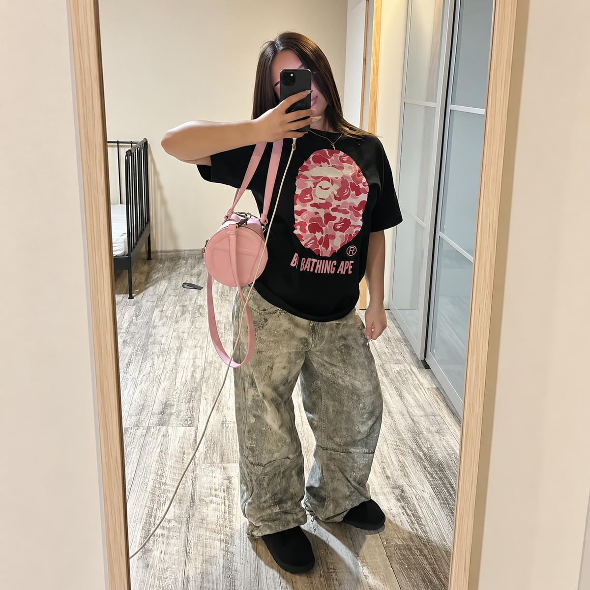 Kira Pink Camo Tee