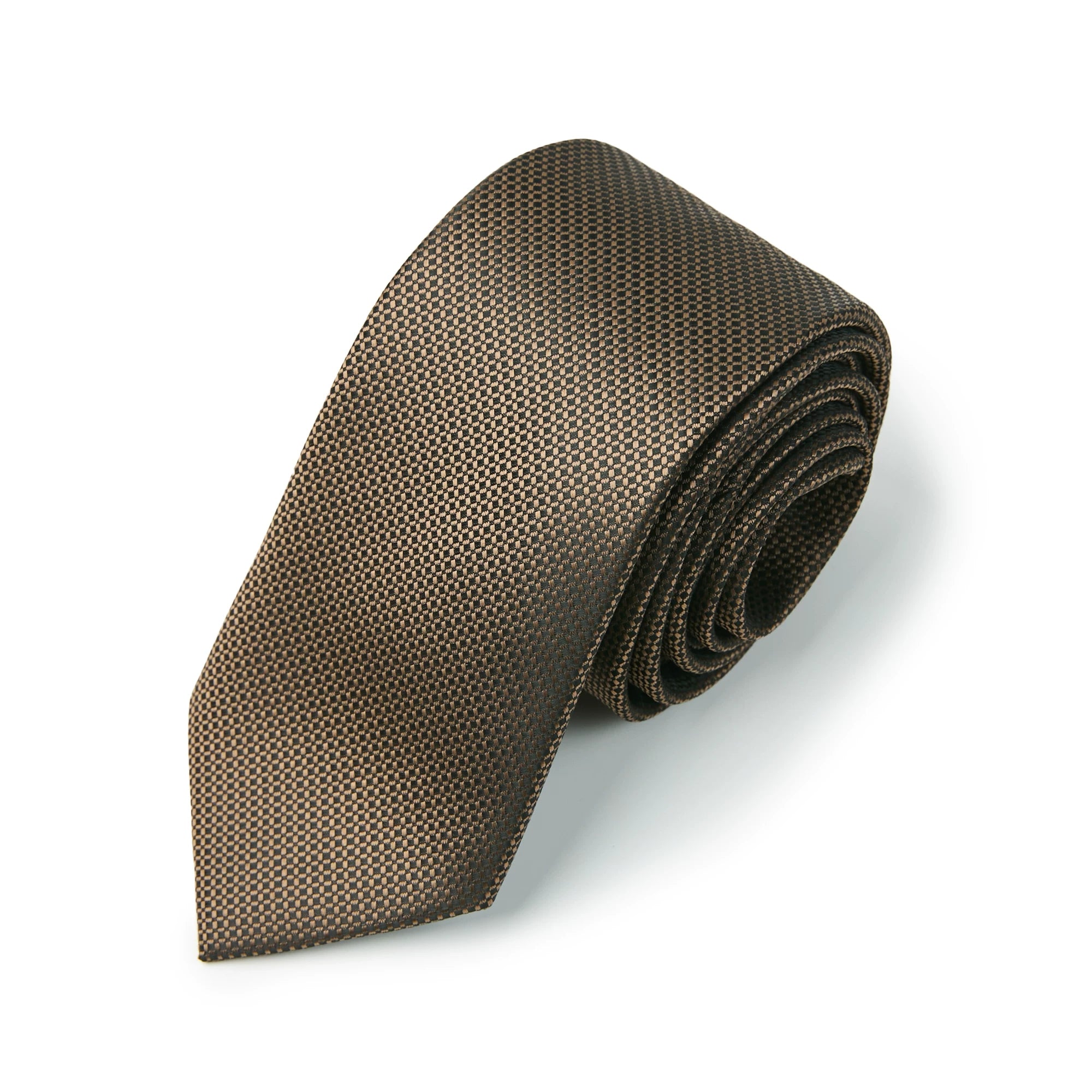 TAICHIISM champagne color basic wild yarn-dyed logo old money elegant atmosphere cleanfit tie men