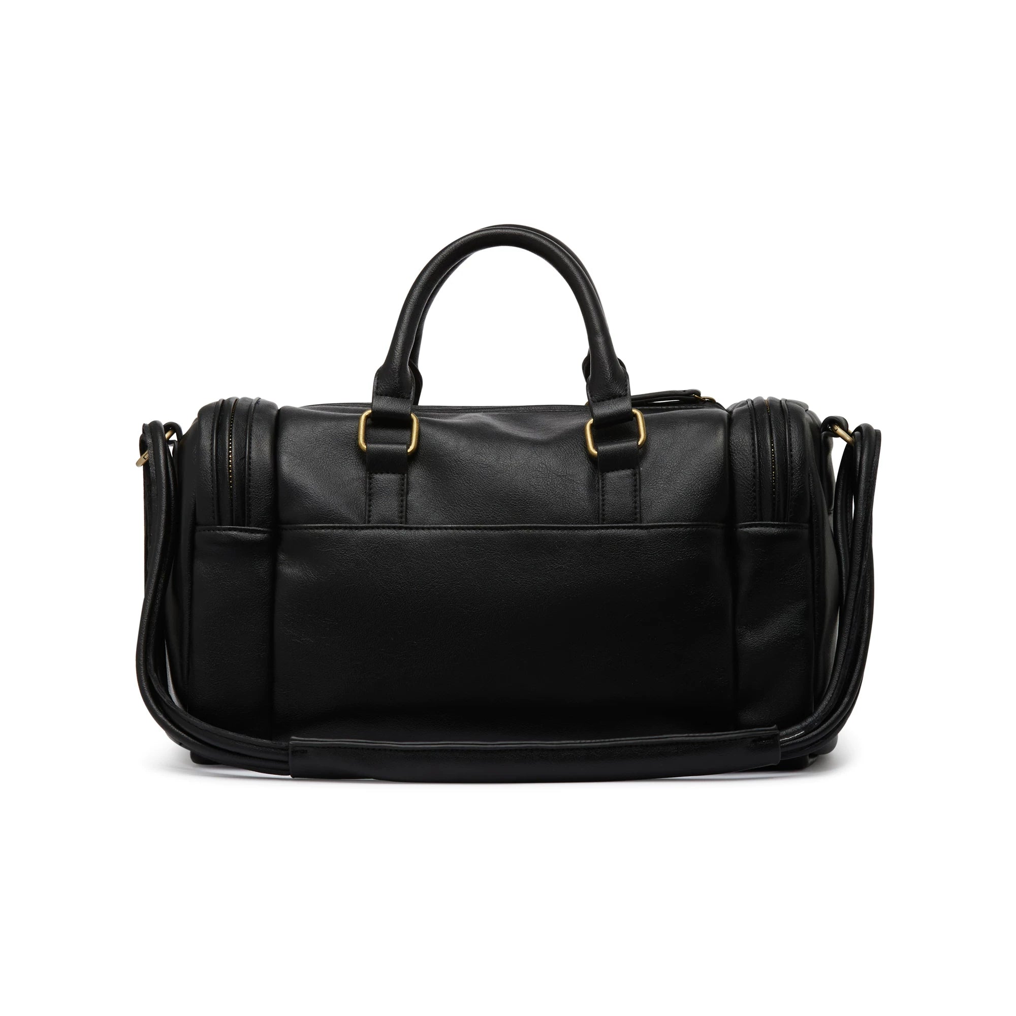 Vintage cracked PU leather travel casual shoulder bag TAICHIISM Japanese Korean style handbag