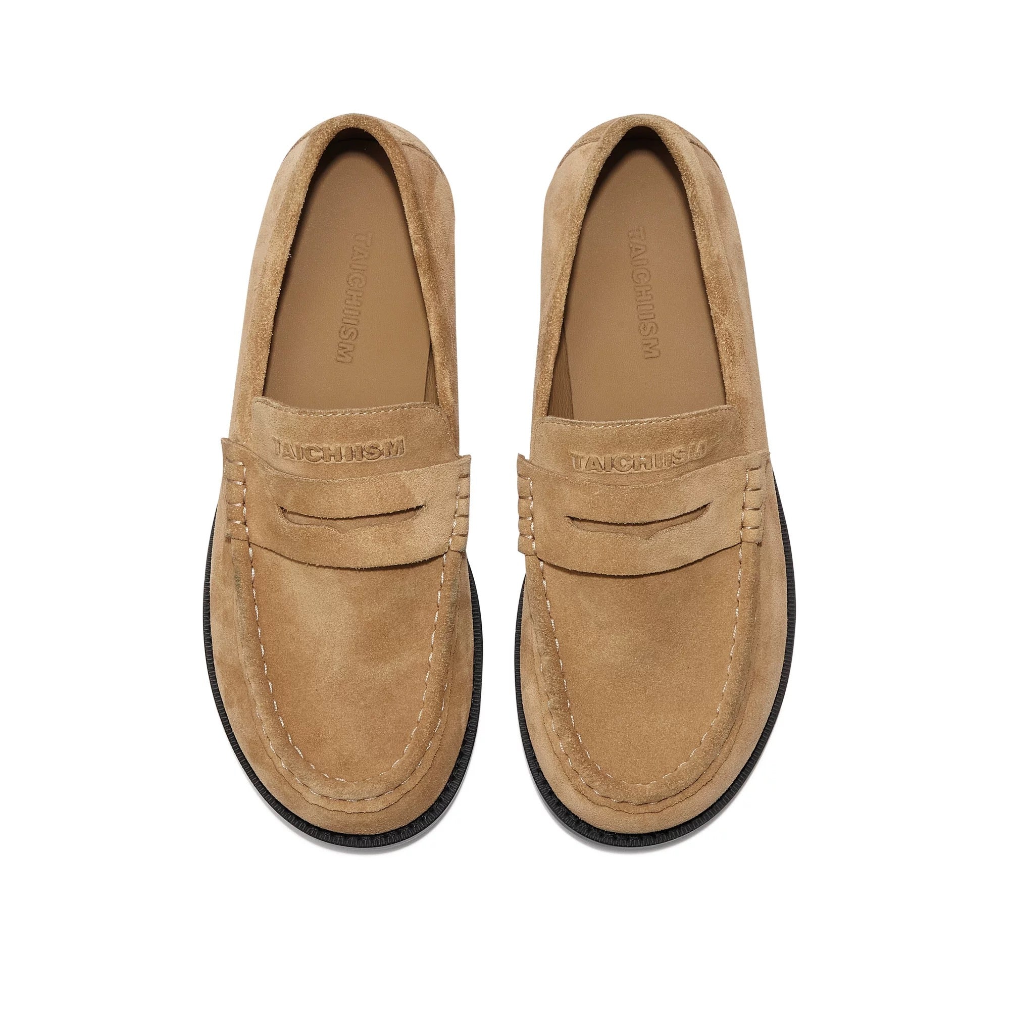 TAICHIISM Suede Penny Loafers