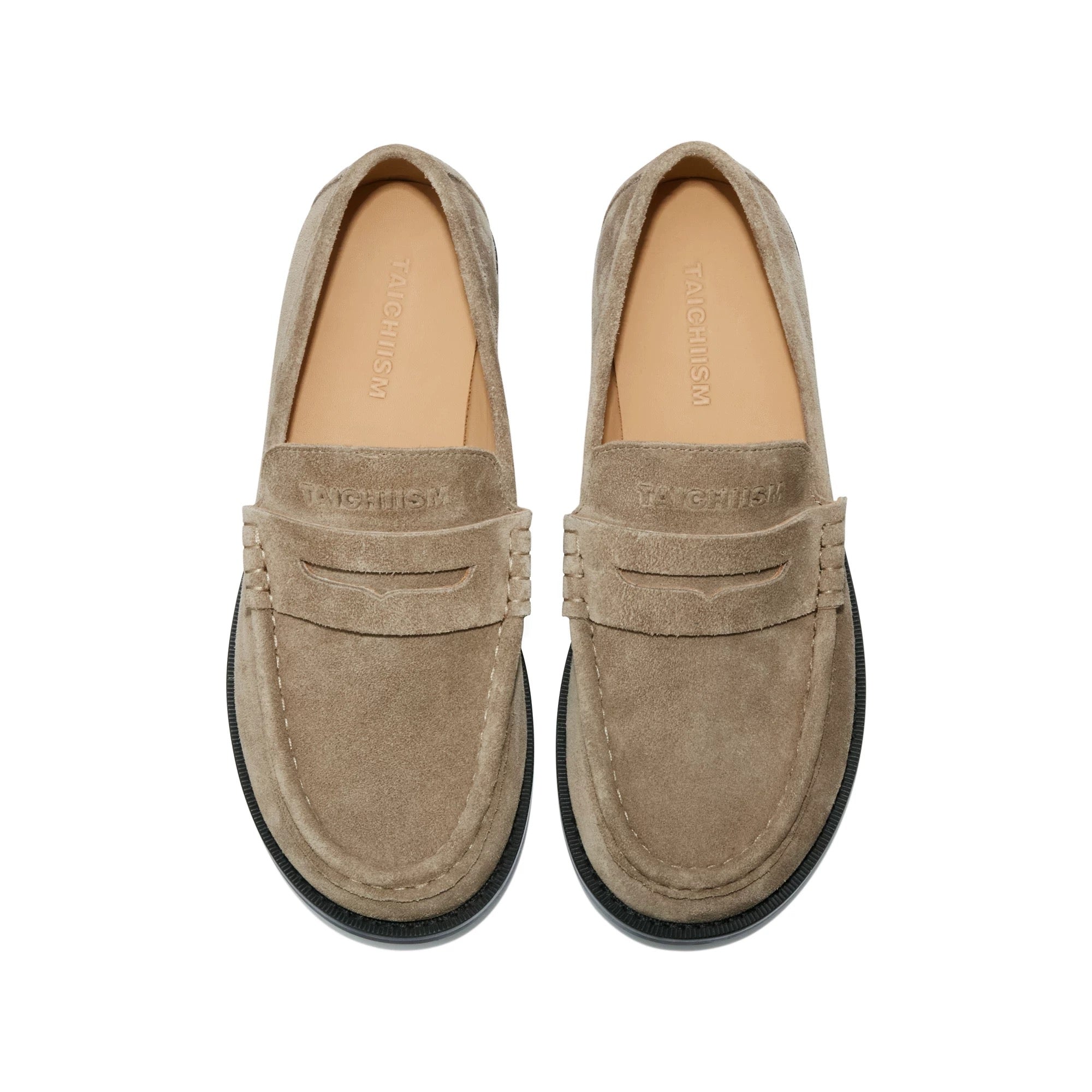 TAICHIISM Suede Penny Loafers