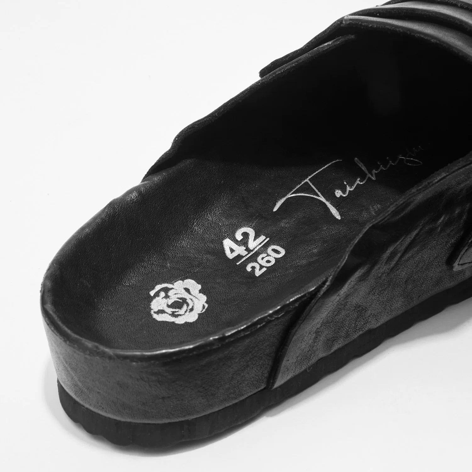 TAICHIISM Washed Leather Mules