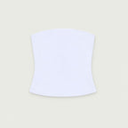 Flat product shot of the Tube Top in white