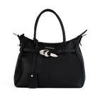 The Signature Tote seen from the front with the handles upright