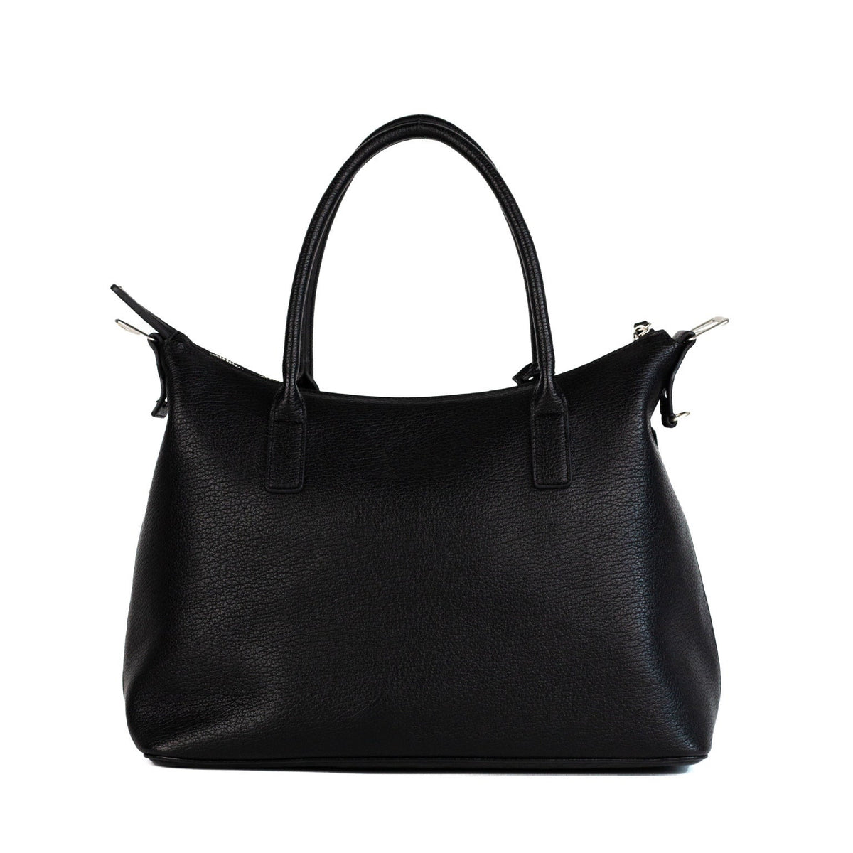 The Signature Tote with the handles down and the body relaxed